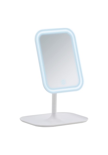 Wenko Ayaklı Masa Üstü Led Makyaj Aynası Beyaz Beyaz
