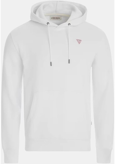 Guess Erkek Beyaz Iconic Sweatshirt Beyaz