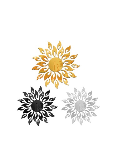 Vkemall 27 Adet Ayna Duvar Çıkartmaları Duvar Çıkartmaları Çıkarılabilir Dekoratif Ayna Siyah