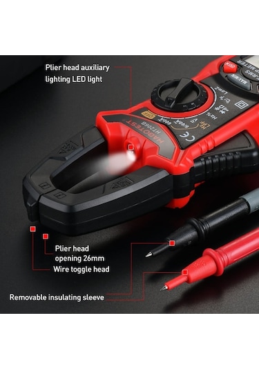 Habotest Ht206b Otomatik Kademe Ayarlı Yüksek Hassasiyetli Dijital Kelepçe Multimetre