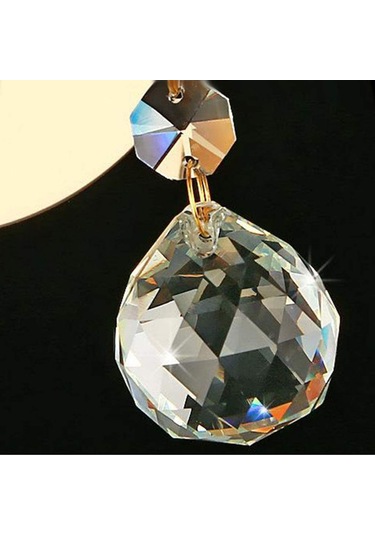 Symbee Gümüş Kristal Asma Lambası - Yatak Odası Mutfak Salon Duvar Aydınlatması - Avrupa Standartı E27 Lamba Tabanı Işık Kaynağı Hariç Beyaz