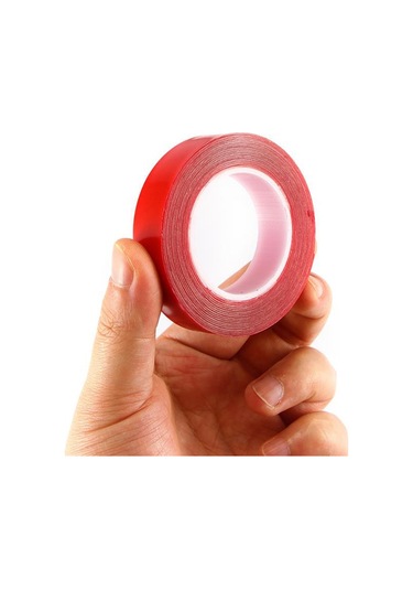 2 Metre Güçlü Yapışkanlı Çift Taraflı Slikon Pratik Şeffaf Bant