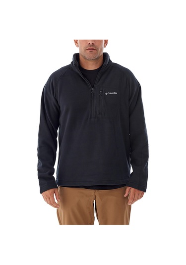 Columbia Fast Trek Iıı Yarım Fermuarlı Erkek Polar Siyah Xm6410-0 Siyah