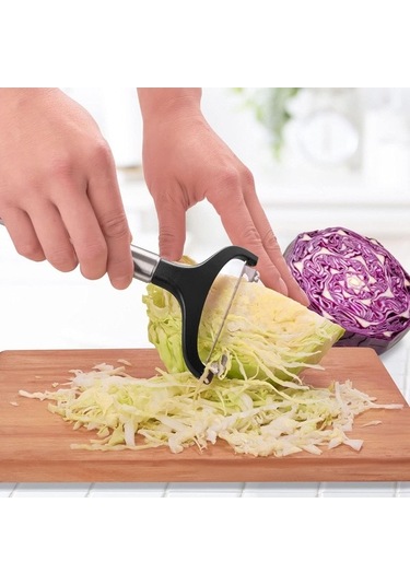 Ulzyvf Ve Soyucu, Sebze Saplı Paslanmaz Parçalayıcı, Meyve Lahanası Keskin Kaymaz Geniş Fuşya Çelik Bıçağı Ağız Eo Fuşya