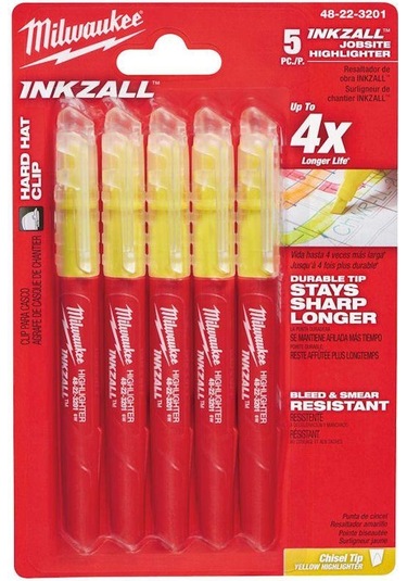 Milwaukee T48223201 Ağır Hizmet Tipi Inkzall Fosforlu Işaretleyi