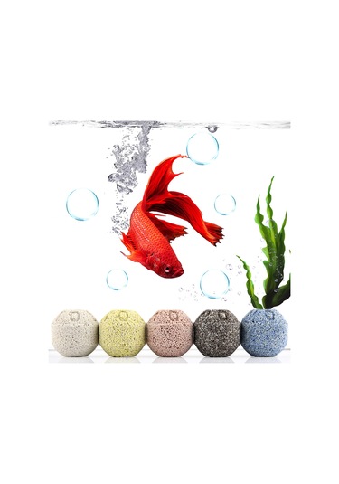 Folinda 5 Renkli Akvaryum Filtre Malzemesi: Mineral Ve Nano Spherical Toplar 500g - Su Kalitesi, Renklendirme Ve Bağışıklık Geliştirici