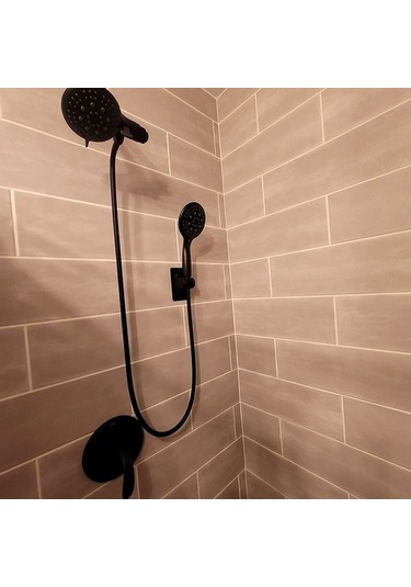 Primepickings Gümüş Abs Duş Tutucu Ev Banyo Aksesuarı Siyah Için Sondaj Ayarlanabilir Duş Braketi 2 Katlı Gri