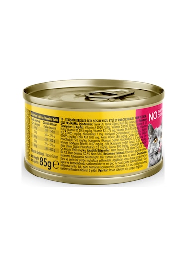 Bado Gurme Yaş Yetişkin Kedi Maması Kuzu Etli 85 Gr 36 Adet