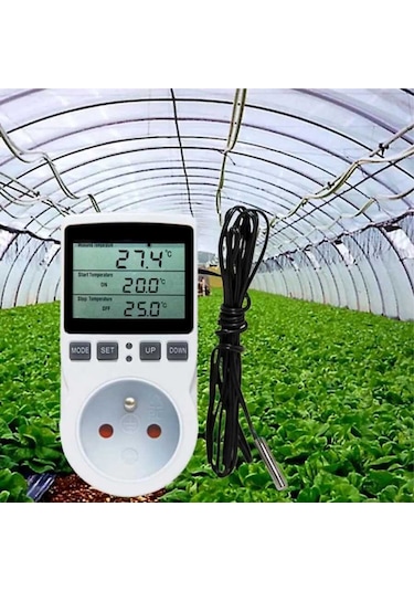 Aek-tech Prize Takılan Termostat Pratik Sıcaklık Kontrol Cihazı