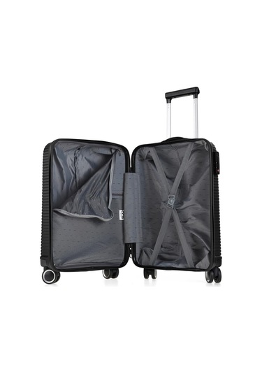 Ççs 5224 Polipropilen Kabin Boy Valiz-siyah Siyah