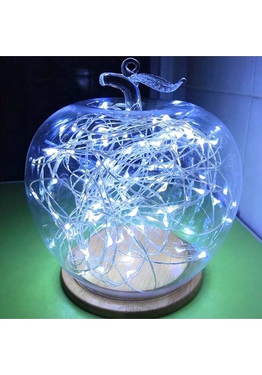 Tongxida 20m 200 Led Smd 0603 Güneş Paneli Gümüş Tel Işık Dizisi Peri Lambası Dekoratif Işık, Beyaz Işık, Dc 5v Beyaz Işık