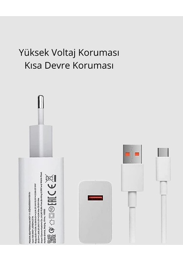 120w Süper Hızlı Şarj Adaptörü - Type-c Kablo Dahil, Yüksek Voltaj Korumalı