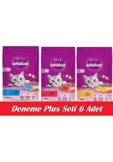 Whiskas İkili Lezzet Deneme Plus Seti 6 Adet