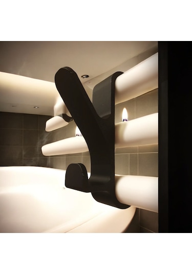 Havlupan Askısı 3 Adet Bornoz Ve Havlu Askılık Siyah