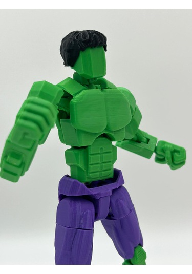 Hulk & Red Hulk Ikili Marvel Kahraman 3d Baskı Dummy Figür Seti