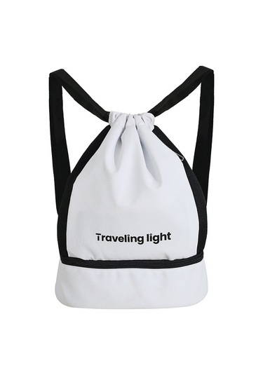 Tuomeng Yeni Islak Ve Kuru Ayırma Seyahat Sırt Çantası Taşınabilir Bölmeli Spor Sırt Çantası Beyaz