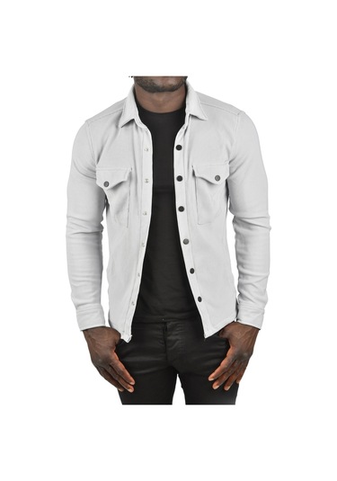 Deepsea Erkek Gri Çıtçıtlı Spor Ceket 2500558 Gri