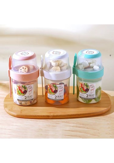 Çocuk Saklama Kap 870 Ml Çift Katmanlı, Sızdırmaz, Pp Plastik, Mavi Renk