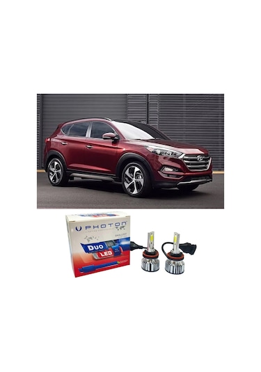 Hyundai Tucson Led Xenon Viraj Aydınlatma Far Ampulü H7 Duo Yeni Seri Beyaz 2015-2018