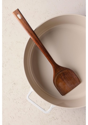 The Mia Natura Akasya Spatula 34x9 Cm Kahverengi