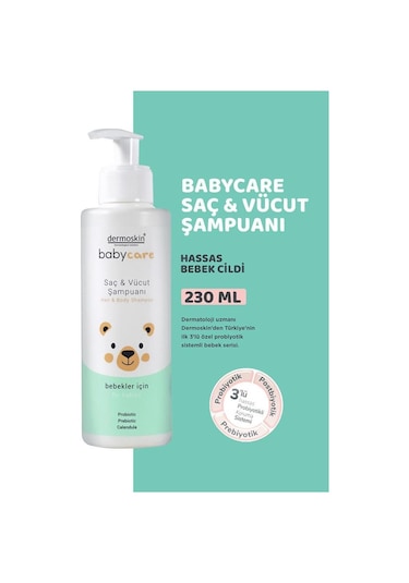 Dermoskin Babycare Saç & Vücut Şampuanı 230 ML