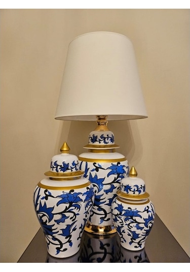 Osmanlı Çini Klasik Abajur Set Diğer