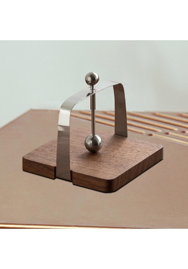 Homyl Cafe Peçete Tutucu, Doku Ahşap Taban Organizatör Rafı Çok Renkli