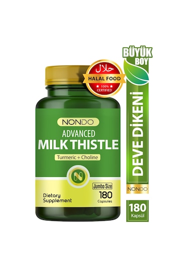 Nondo Milk Thistle 180 Kapsül Jumbo Boy
