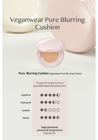 Clio Veganwear Pure Blurring Cushion+ Refill SPF50+ 3 Linen
