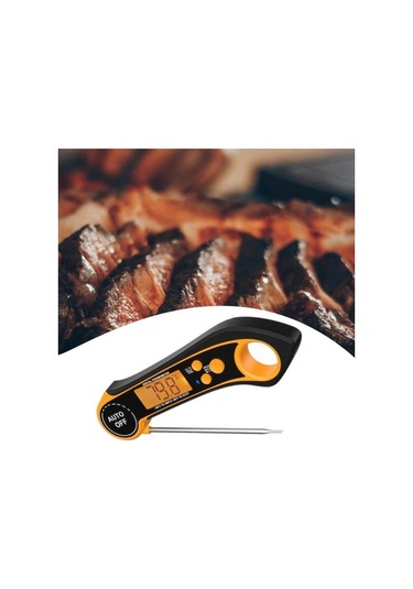 Dancemonkey Yemek Tarifleri İçin Dijital Et Termometre Kollu Prob Anlık Okuma Bbq Izgara Ev Kırmızı