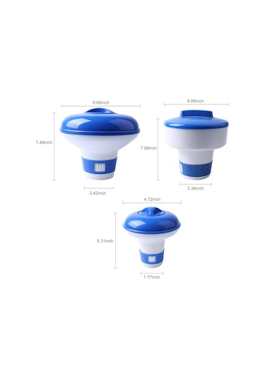 Hfambition Havuz Kimyasalları İçin Pratik Yüzer İlaç Dispenseri - 5 İnç, Kolay Kullanım Ve Etkili Temizlik