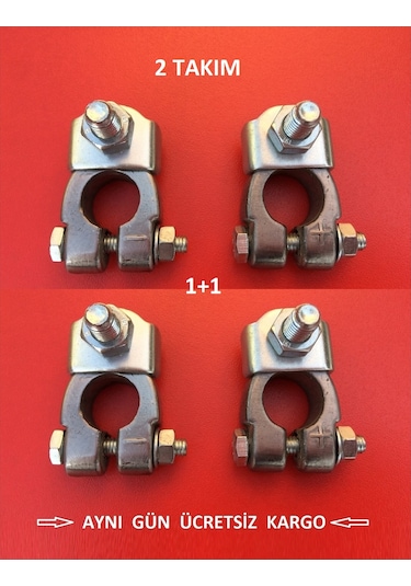 264 Gr 2 Takım Kurşun Akü Kutup Başı Otomotiv-marin