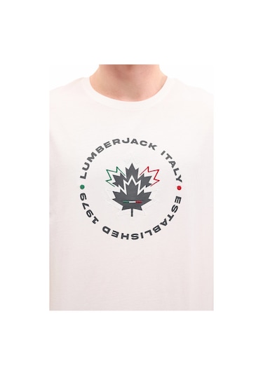 Lumberjack Ml Renato 11ıtl 1030 6fx Beyaz Erkek Kısa Kol T-shirt 000000000102054863 Beyaz