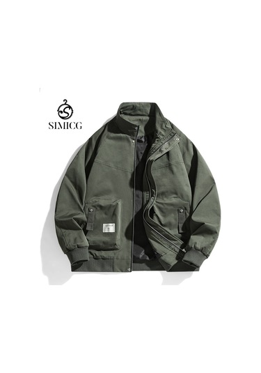 Erkek Büyük Beden Ceketler Yeni Stil Büyük Beden Palto Yeşil