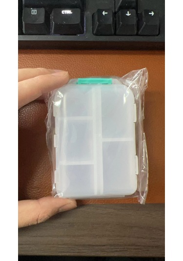 Suofeng Portatif 10 Bölmeli İlaç Kutusu - Reçeteli İlaçlar, Vitaminler İçin Taşınabilir Depolama Kutusu Beyaz Beyaz