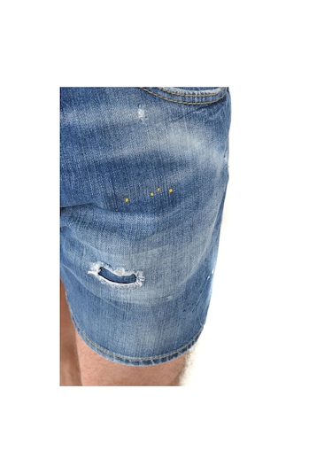 Dsquared2 Denim Jeans Short Mavi