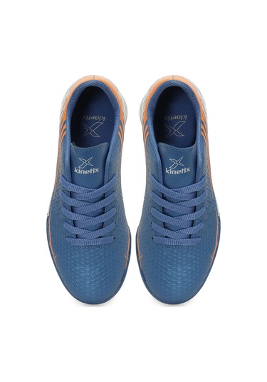 Kinetix Zonzı J Turf F 5pr Saks Erkek Çocuk Halı Saha Ayakkabısı Mavi-turuncu