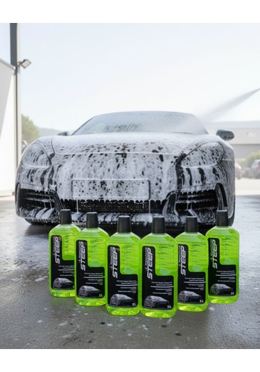 Steep Ultimate Cilalı Oto Şampuan Ph Nötr 1 Lt 6 Adet