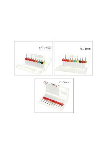 Moveevo 10 Adet Tungsten Çelik Karbür Matkap Ucu, Pcb Cnc İçin Uygun, 1.1-2.0mm Kesme Çapı, Yüksek Sertlik Ve Dayanıklılık