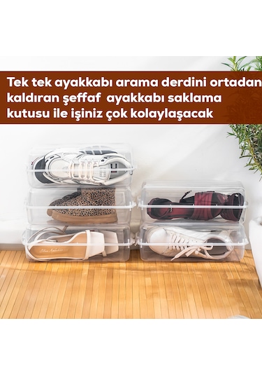 Porsima 3196 5 Adet Kadın Ve Çocuk Ayakkabı Saklama Kutusu