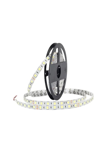 12 Volt 3 Çipli 5050 Dış Mekan IP65 Sarı (Amber) Şerit Led M/60 Led 5 Metre