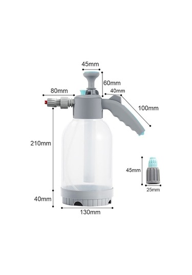 Maoyaya Manuel Araba Yıkama Köpük Tabancası 2l Büyük Kapasiteli, Araba Motosiklet Bahçe Ev Temizliği İçin Köpük Püskürtücü