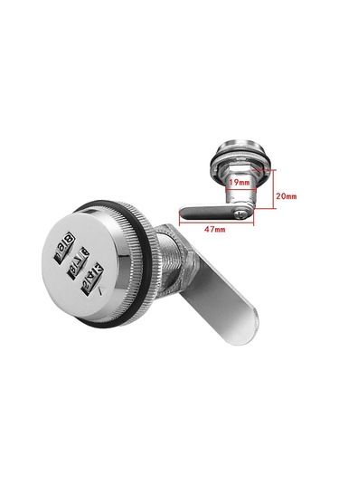 Kod Kilidi Kodlu Çekmece Dolap Kilidi Dijital Mekanik 3 Haneli Kombinasyon Kodu Çinko Alaşımı Dolap Dolap Çekmece Posta Kutusu