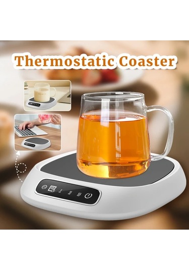 Willowhaven Beyaz 3 Hızlı Akıllı Termostatlı Masalık Bardak Isıtıcı Usb Güçlü