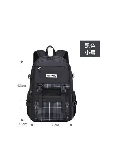 Susam Bebek Yeni Ilköğretim Okul Çantaları Kızlar Için 1-6-9 Sınıflar Büyük Kapasiteli Çocuk Çantası Hafif Rahat Sırt Çantası Jo9m28 Beyaz - Siyah