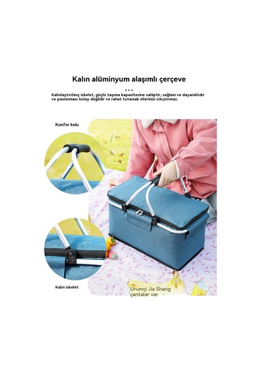 Eternal Luck Büyük Kapasite Termal Ve Soğukluk Taşınabilir Depolama Bölmesi - Kırmızı 001 Kırmızı