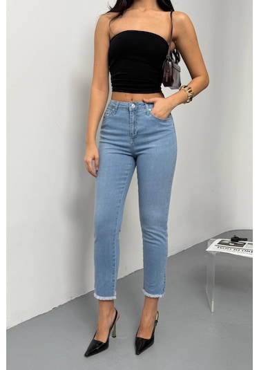 Lacarino 7413 Mia Kadın Jean Pantolon Lıght Blue