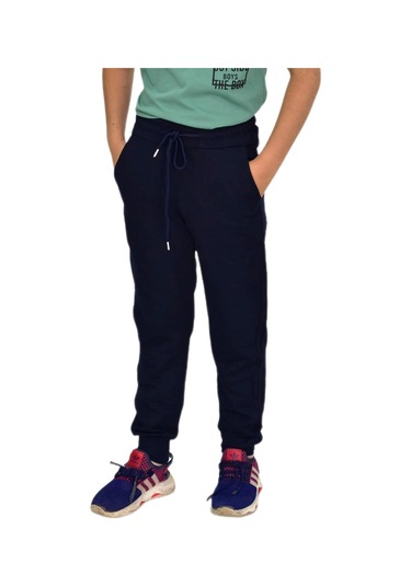 Çocuk Eşofman Altı Paça Manşetli Kız Erkek Bgl-st04726 Lacivert