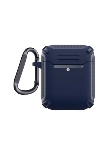 Ekılıf - Airpods 1.nesil Uyumlu - Kılıf Darbelere Karşı Dayanıklı Koruyucu Silikon Kılıf Airbag 26 - Lacivert