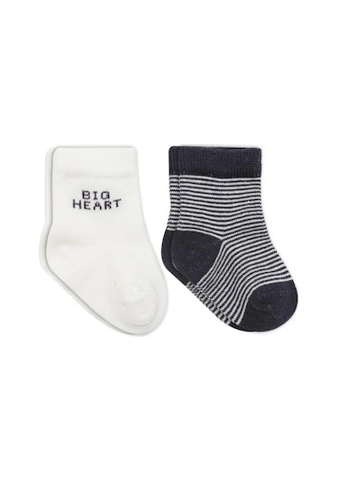 Bistyle Big Heart Penye Soket Çorap 2'li Bs10117 Antrasit Antrasit